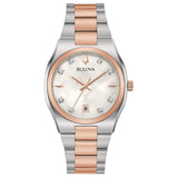 Surveyor Lady Madreperla Diamanti Bicolore-Orologi-BULOVA-Gioielleria Granarelli