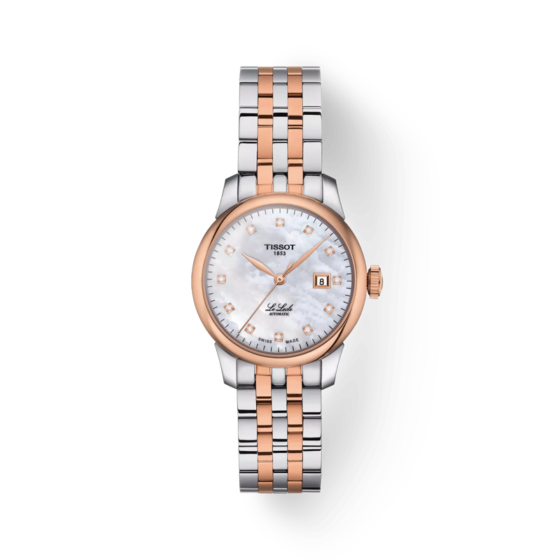 Le Locle Automatic Lady Oro Rosa con Diamanti