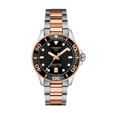Seastar 1000 36 mm Acciaio Bicolore PVD Rosa-Orologi-TISSOT-Gioielleria Granarelli