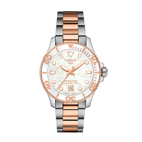 Seastar 1000 Lady Quarzo Acciaio Bicolore 36mm-Orologi-TISSOT-Gioielleria Granarelli