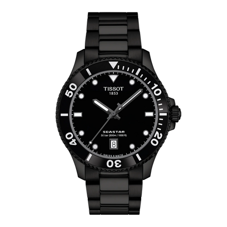Tissot Seastar 1000 Quarzo Nero 40mm-Orologi-TISSOT-Gioielleria Granarelli