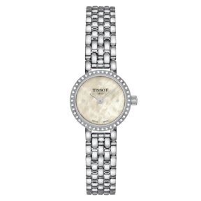 Lovely Round Madreperla con Diamanti Acciaio-Orologi-TISSOT-Gioielleria Granarelli