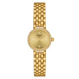 Lovely Round Dorato con Diamanti Acciaio-Orologi-TISSOT-Gioielleria Granarelli