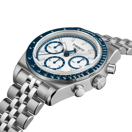 PR516 Chronograph Bianco Acciaio-Orologi-TISSOT-Gioielleria Granarelli