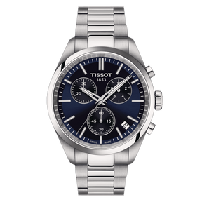 PR 100 40mm Quarzo Cronografo Acciaio Blu-Orologi-TISSOT-Gioielleria Granarelli