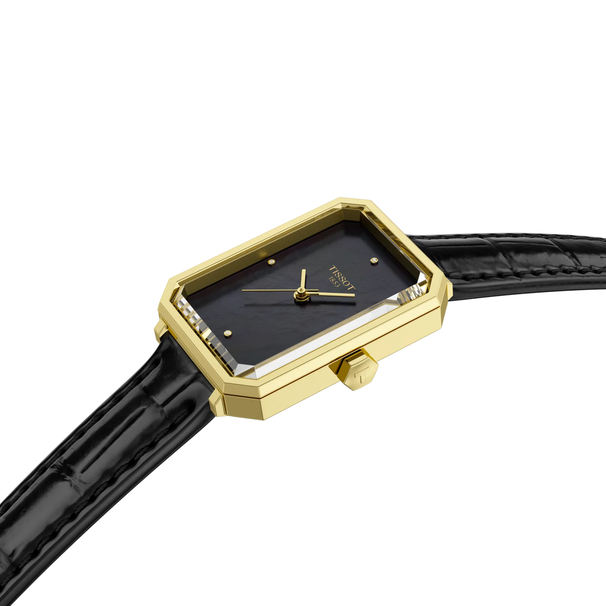 Tissot SRV 30mm Quarzo Madreperla Nera Pelle