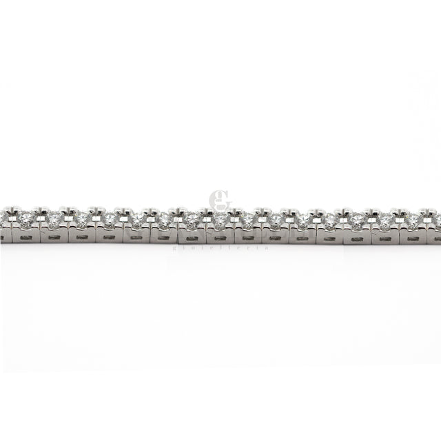Bracciale Tennis Oro Bianco Diamanti 1.50kt-Bracciali-CRIVELLI-Gioielleria Granarelli