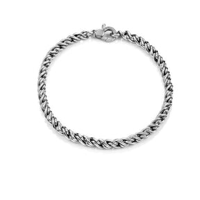 Bracciale Treccia in Argento-Bracciali-RASPINI-Gioielleria Granarelli