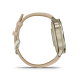 Venu® 4 - 41 mm Lunar gold con cinturino in silicone Bone e cinturino in pelle Light Sand