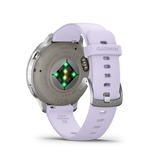 Venu® 4 - 41 mm Silver con cinturino in silicone Periwinkle
