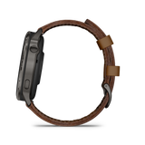 Venu® 4 - 45 mm Slate con cinturino in silicone Black e cinturino in pelle Brown