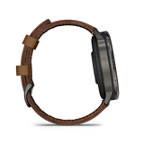 Venu® 4 - 45 mm Slate con cinturino in silicone Black e cinturino in pelle Brown