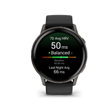 Venu® 4 - 45 mm Slate con Silicone, Black