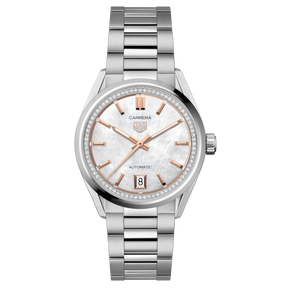 Carrera Date Automatico Madreperla Acciaio 36mm-Orologi-TAG HEUER-Gioielleria Granarelli