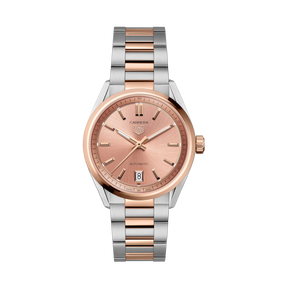 Carrera Date Automatico Acciaio e oro Rosa 36mm-Orologi-TAG HEUER-Gioielleria Granarelli