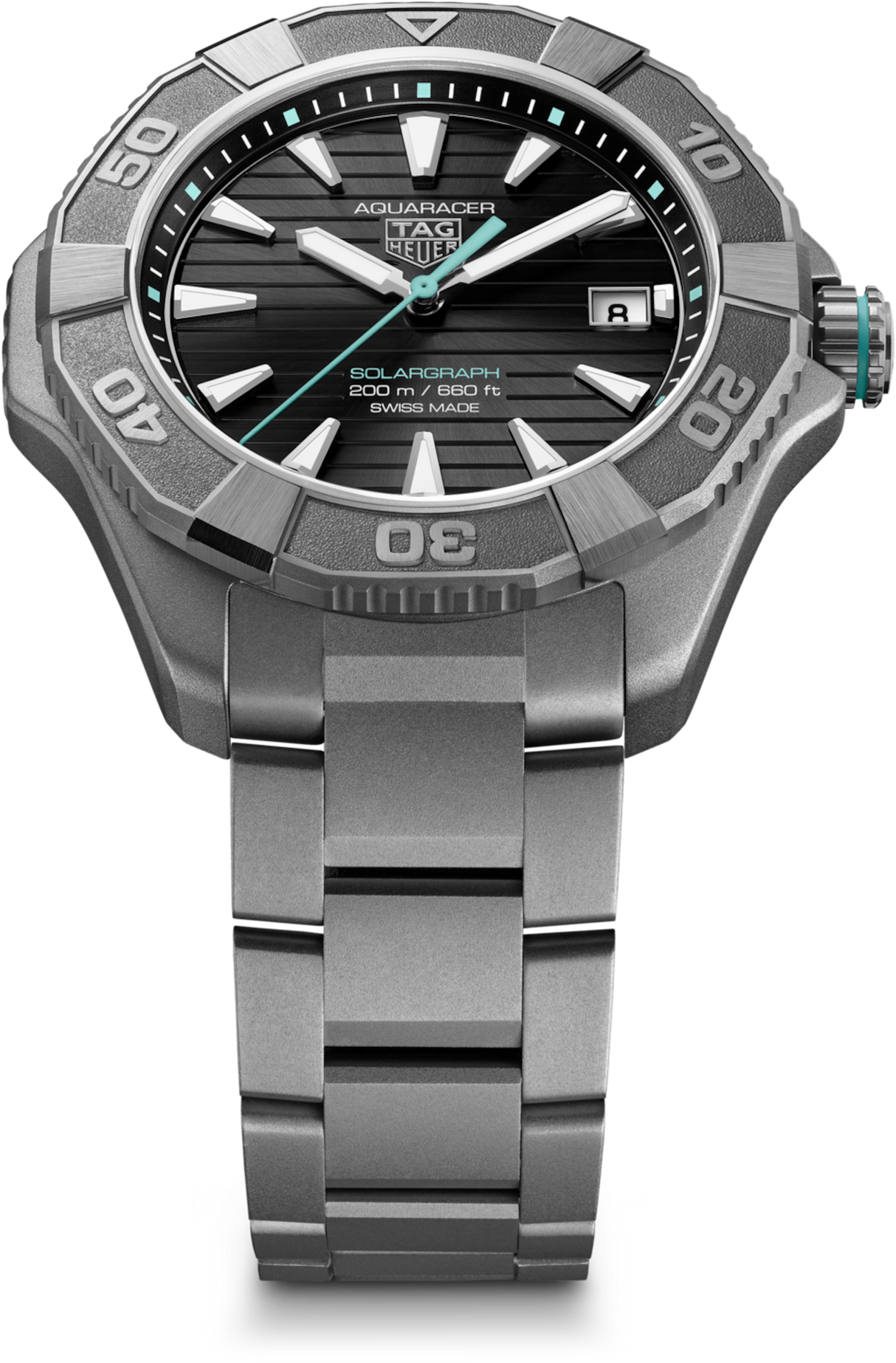 Aquaracer Professional 200 Solargraph 40mm Nero Titanio