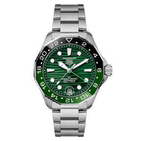 Aquaracer Professional 300 GMT Automatico Verde Acciaio-Orologi-TAG HEUER-Gioielleria Granarelli