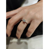 Lonely white gold ring 0.35kt