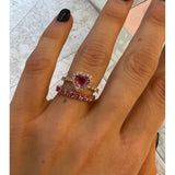 Rosa Gold Girodito Fedin Ring and Rosa sapphires 2.25kt