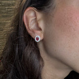 Orecchini Lobo Diamanti e Rubino