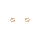 Orecchini Interlocking G Oro Rosa-Orecchini-GUCCI-Gioielleria Granarelli