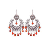 Orecchini Yvone Christa Granato Rosso