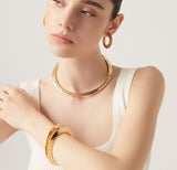 Bracciale bangle blade Dorato