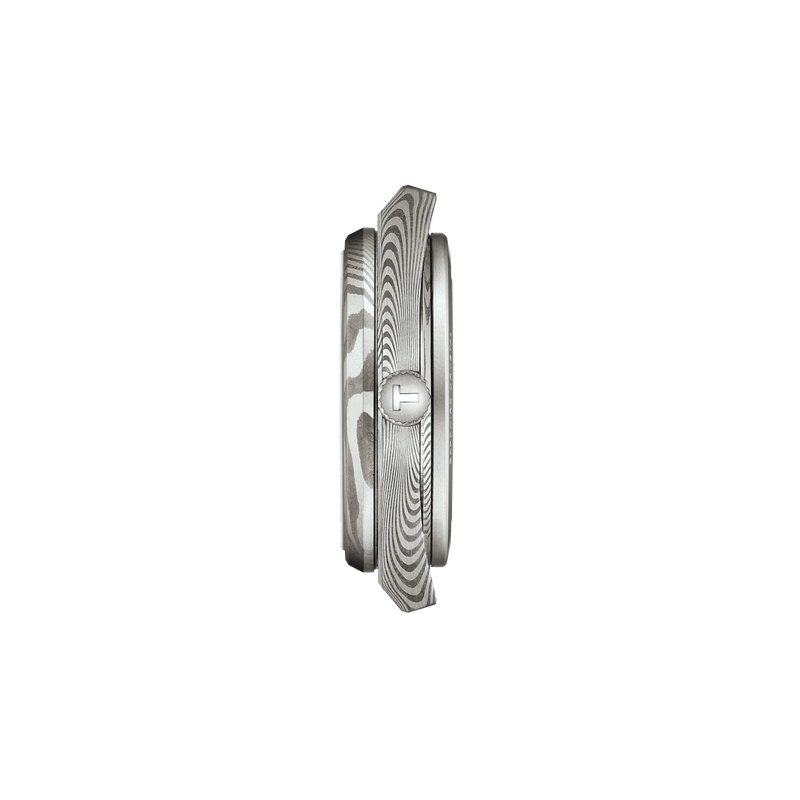 PRX Acciaio Damascato e Pelle 38mm