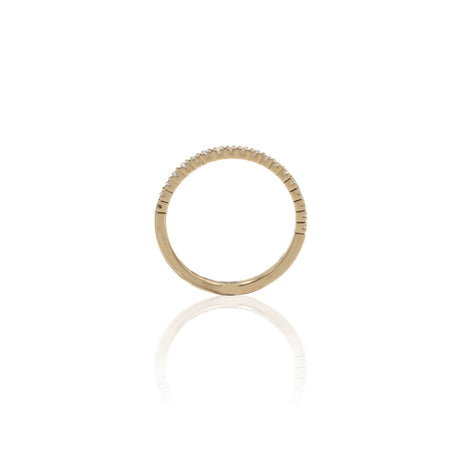 Anello Fedina con Diamanti 0.19kt in Oro Giallo-Anelli-GRANARELLI-Gioielleria Granarelli