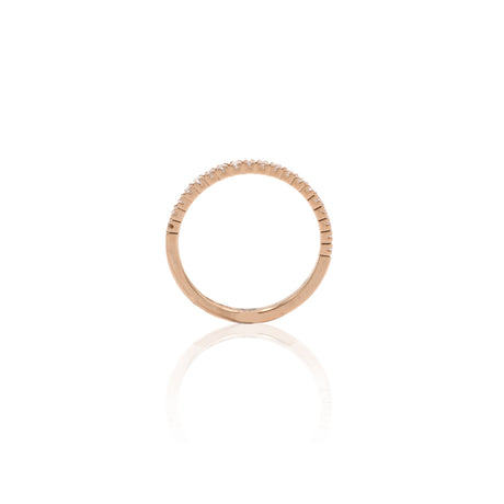 Anello Fedina con Diamanti 0.19kt in Oro rosa-Anelli-GRANARELLI-Gioielleria Granarelli