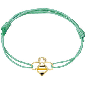BEE BRILLANTE ENAMEL BRACCIALE CORDA-Bracciali-ALIITA-Gioielleria Granarelli