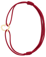 MINI HEART RED ROPE BRACELET
