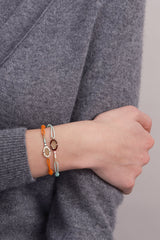 TENNIS BORDEAUX BRACCIALE CORDA VERDE