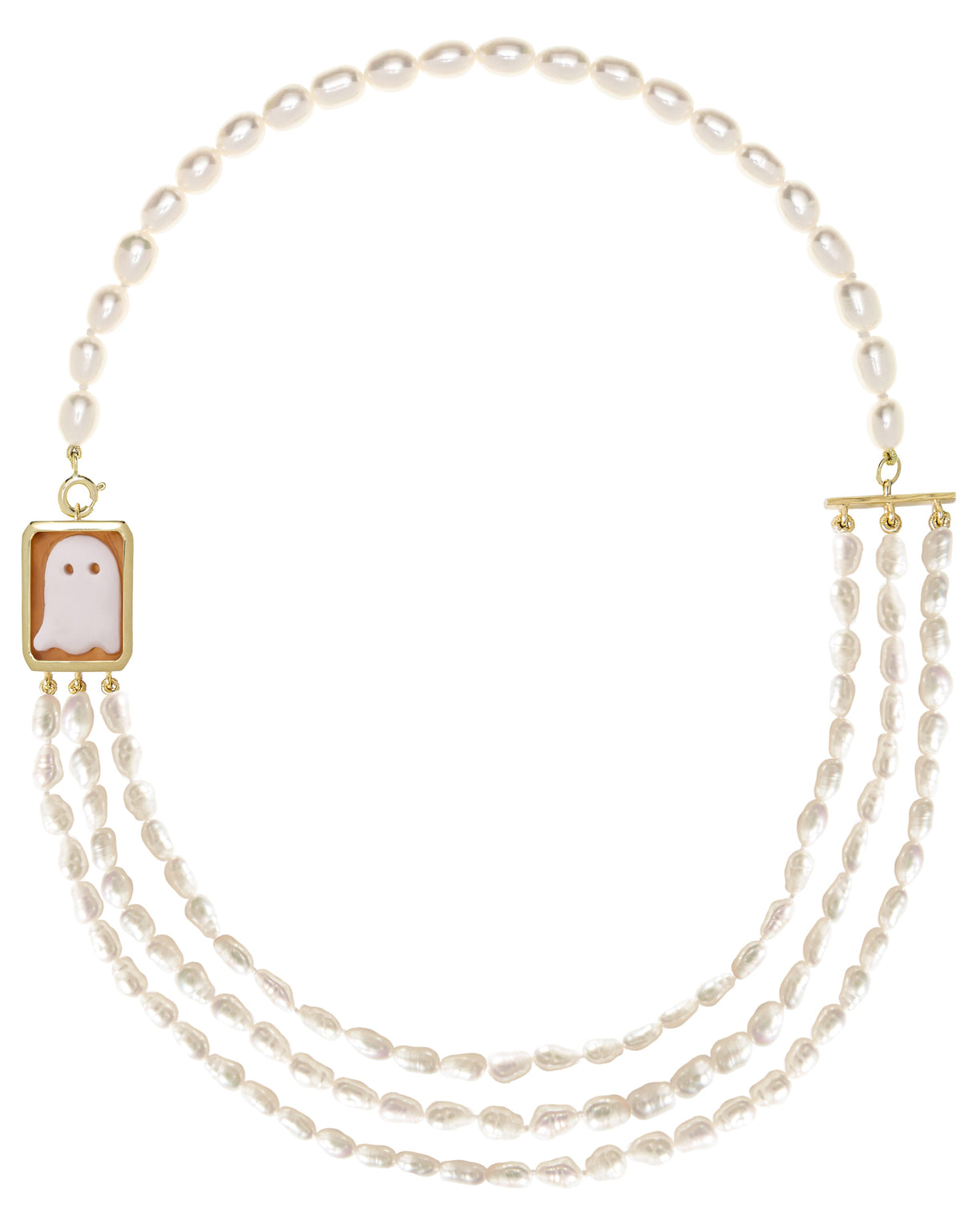 CAMEO FANTASMA MULTIPERLA COLLANA