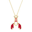 Collana Aragosta Con Smalto Rosso-Girocolli-ALIITA-Gioielleria Granarelli