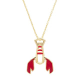 Collana Aragosta Con Smalto Rosso-Girocolli-ALIITA-Gioielleria Granarelli