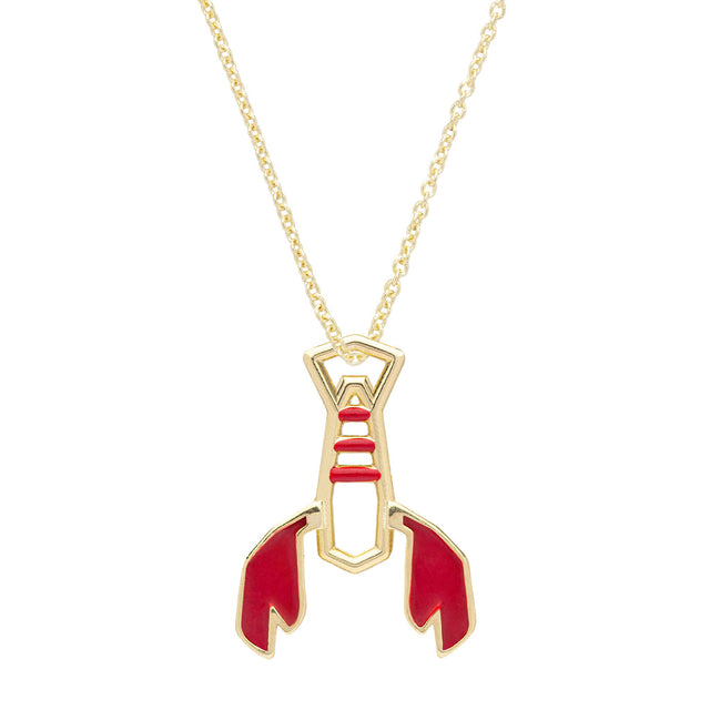 Collana Aragosta Con Smalto Rosso-Girocolli-ALIITA-Gioielleria Granarelli
