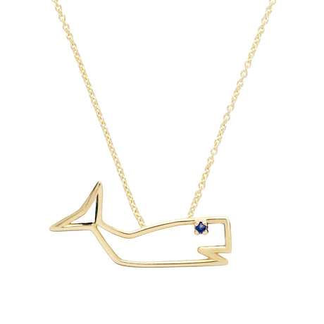 Collana Balena Zaffiro Blu-Girocolli-ALIITA-Gioielleria Granarelli
