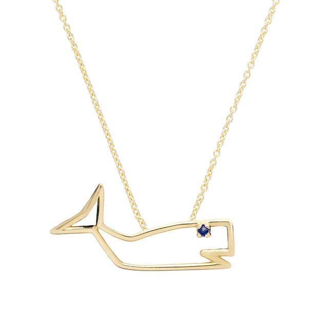 Collana Balena Zaffiro Blu-Girocolli-ALIITA-Gioielleria Granarelli