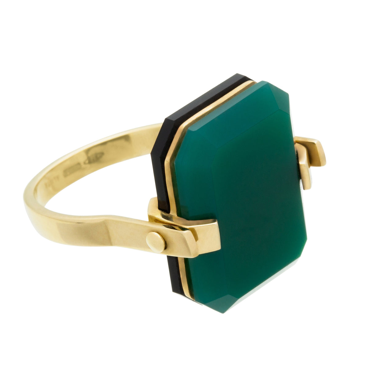 DECO SANDWICH GIADA VERDE E NERA ANELLO