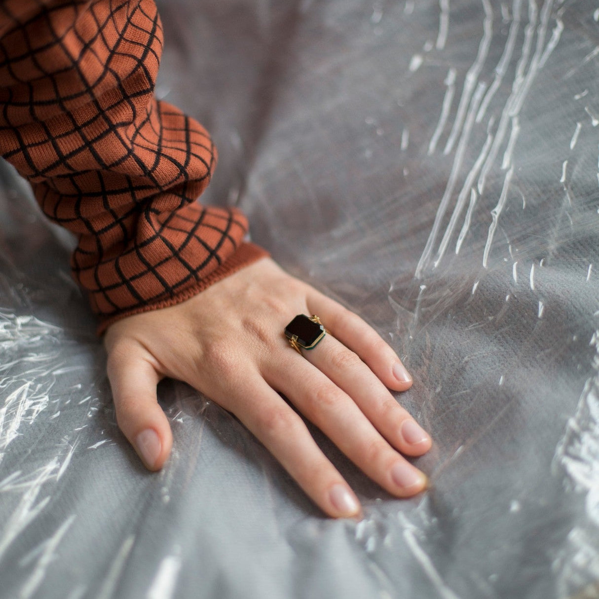 DECO SANDWICH GIADA VERDE E NERA ANELLO