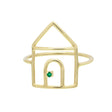 Anello Casa Con Smeraldo-Anelli-ALIITA-Gioielleria Granarelli