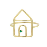 Anello Casa Con Smeraldo-Anelli-ALIITA-Gioielleria Granarelli