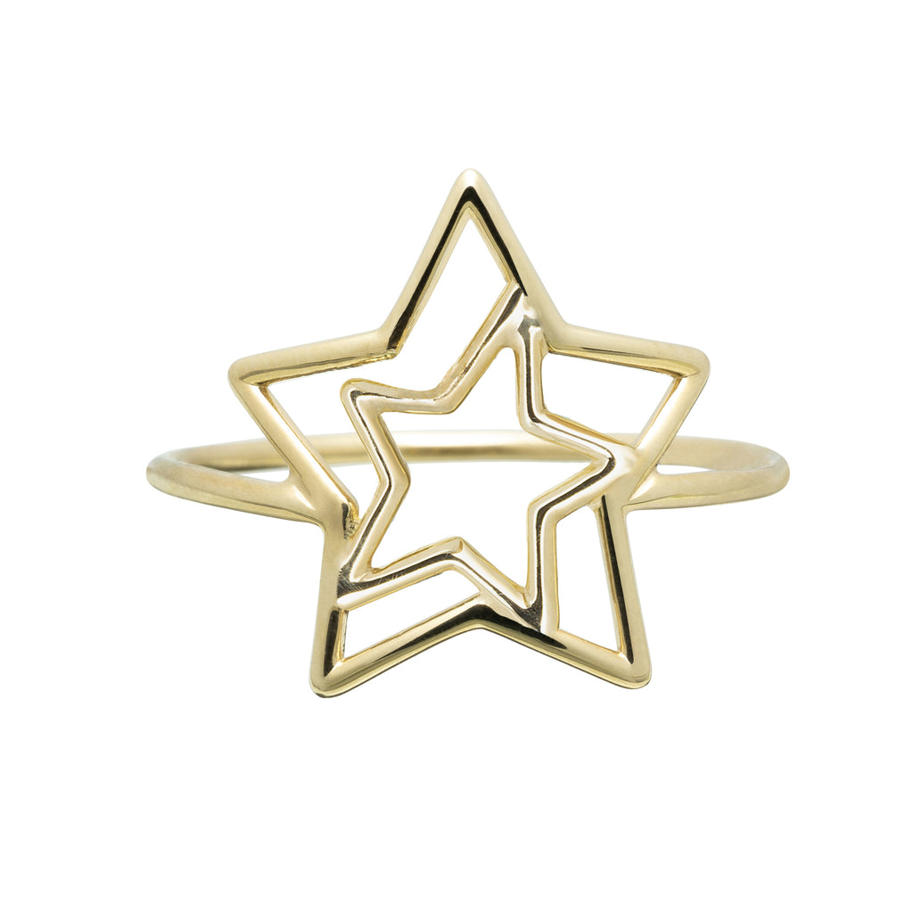 Anello Stella Doppia-Anelli-ALIITA-Gioielleria Granarelli