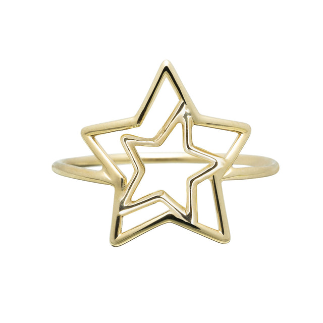 Anello Stella Doppia-Anelli-ALIITA-Gioielleria Granarelli