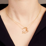 Collana Balena Zaffiro Blu-Girocolli-ALIITA-Gioielleria Granarelli
