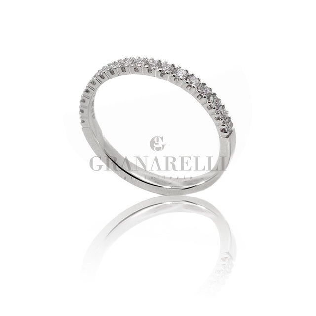 Anello Fedina Half Eternity Diamanti 0.33kt-Anelli-GRANARELLI-Gioielleria Granarelli