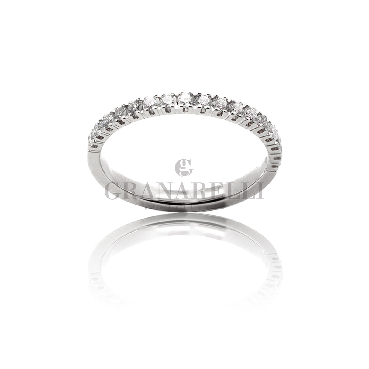 Anello Fedina Half Eternity Diamanti 0.33kt-Anelli-GRANARELLI-Gioielleria Granarelli