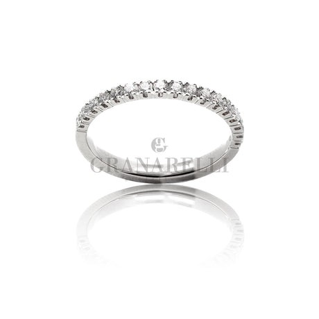 Anello Fedina Half Eternity Diamanti 0.33kt-Anelli-GRANARELLI-Gioielleria Granarelli