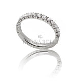 Anello Fedina Half Eternity Diamanti 0.60kt in oro bianco